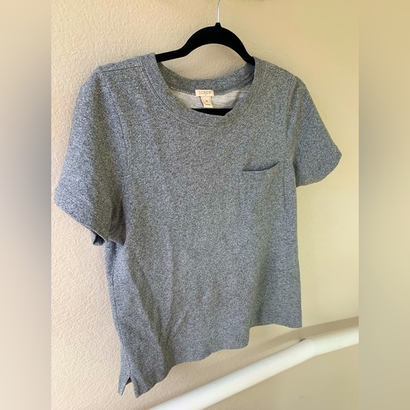 J. Crew Tops - Thick gray cotton J Crew t shirt